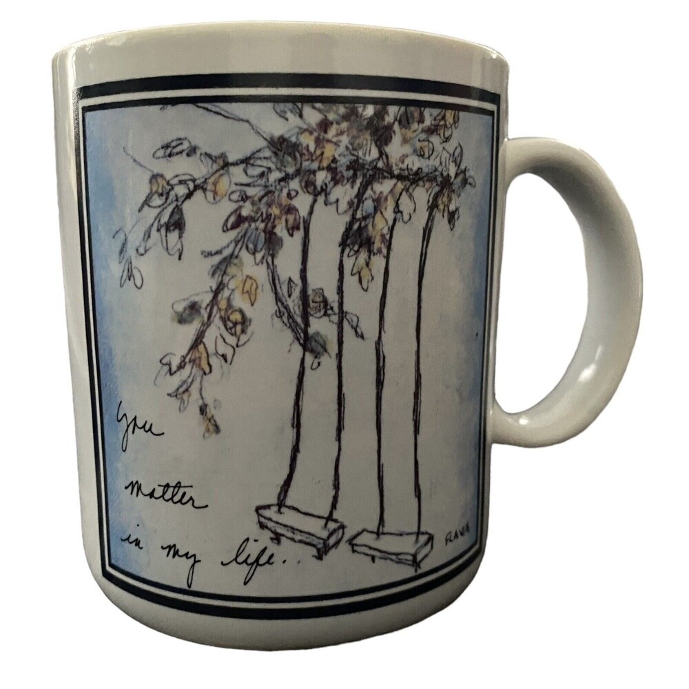 PAPEL FLAVIA WEEDN -You Matter In My Life Coffee Mug Vintage Japan